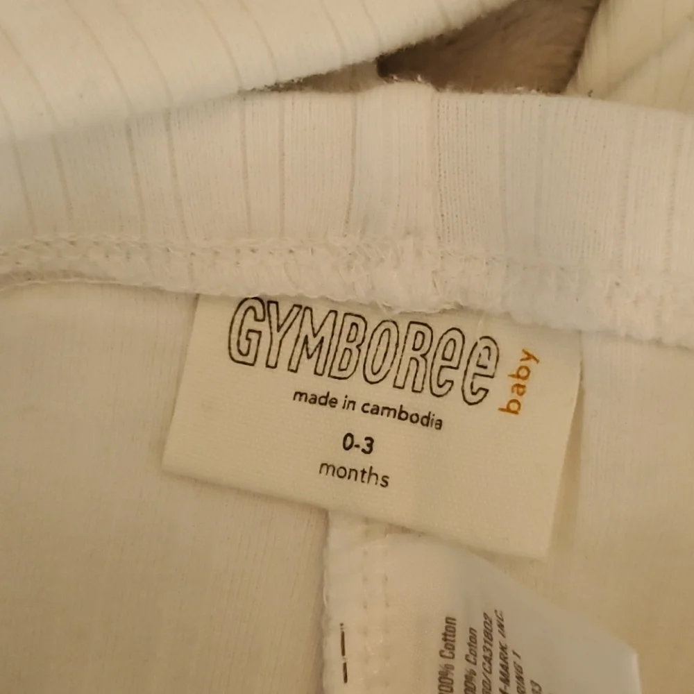 Gymboree white onesie & pant set
